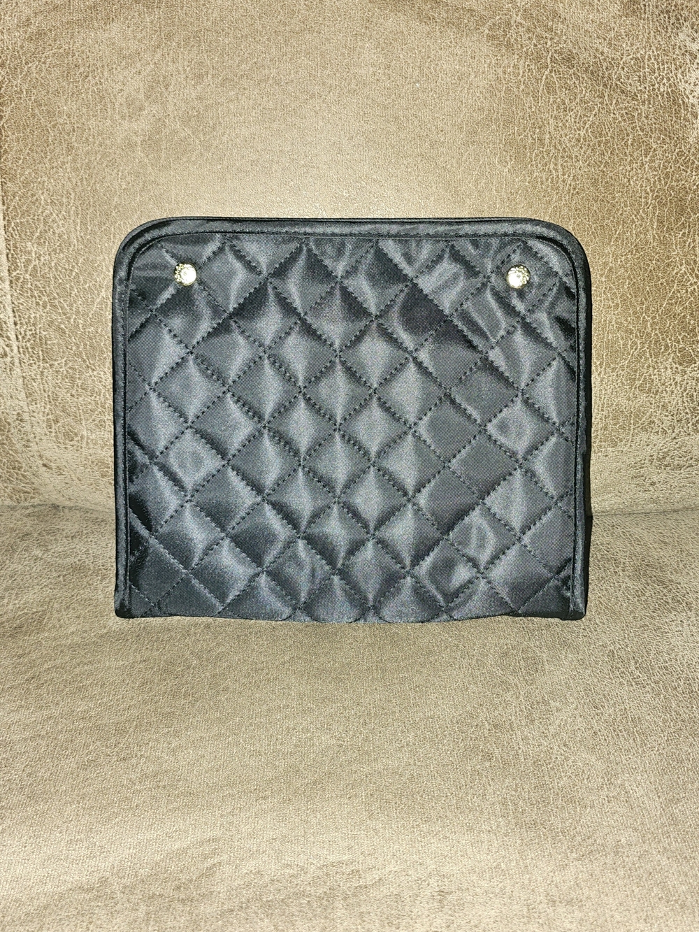 Avon Quilted Black Women's Cosmetic Pouch